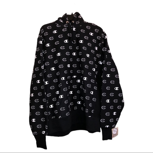 champion repeat logo hoodie